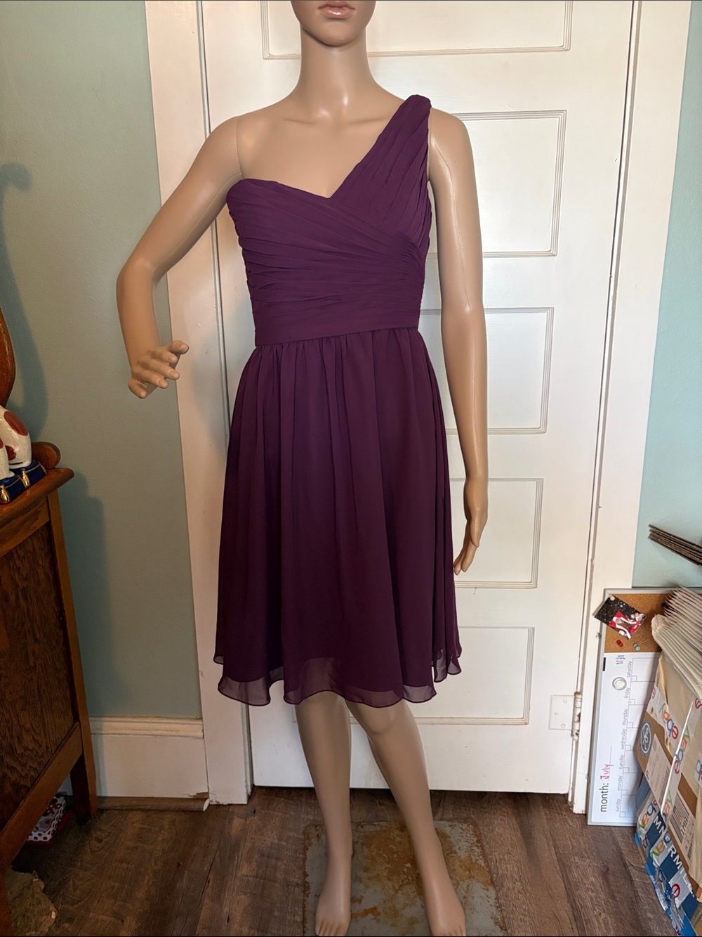 Mori-Lee Women's Eggplant Formal Dress by Madeline Gardner Size 4